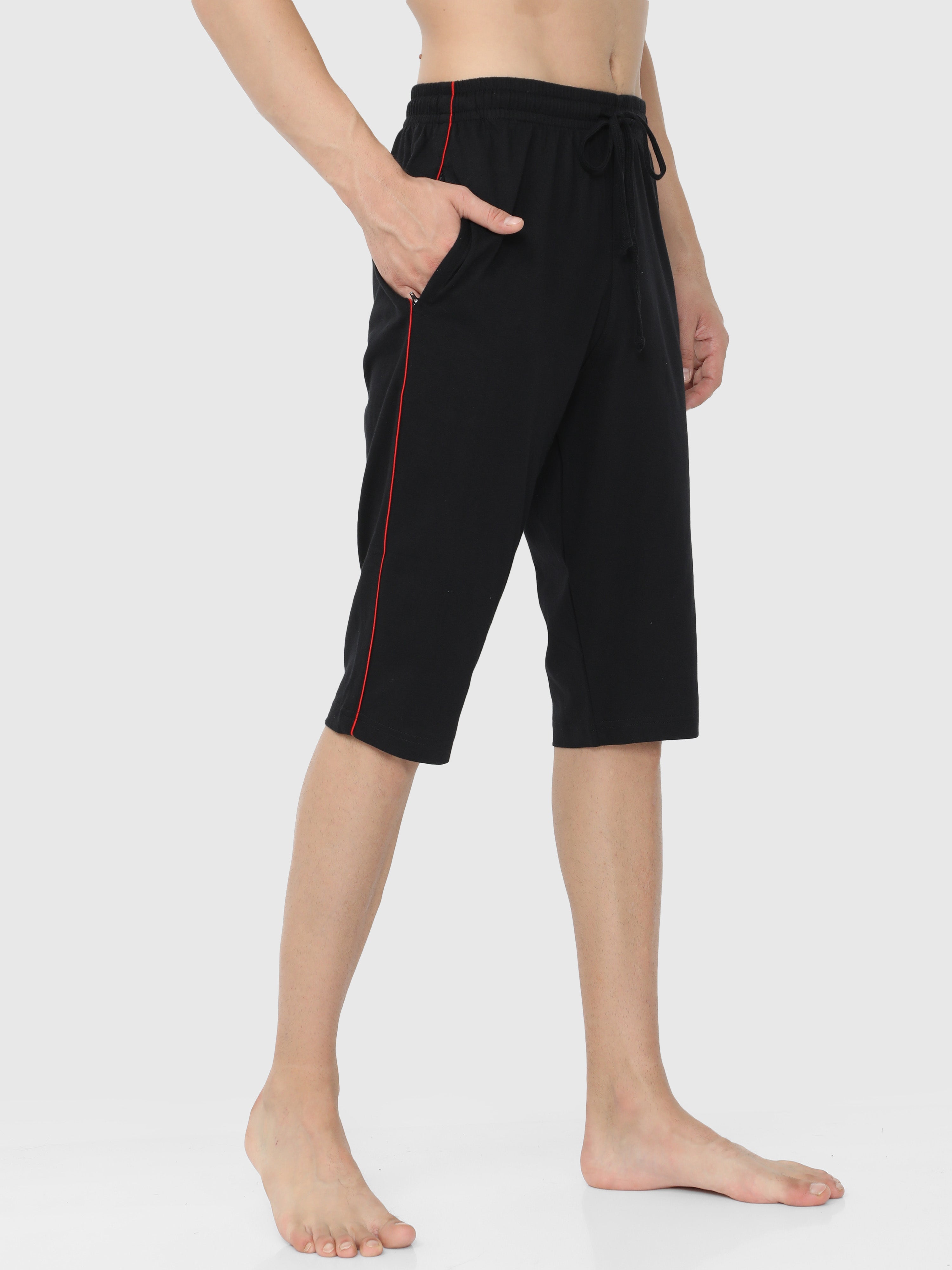 Feledorashia mens 34 length shorts with belted casual loose fit