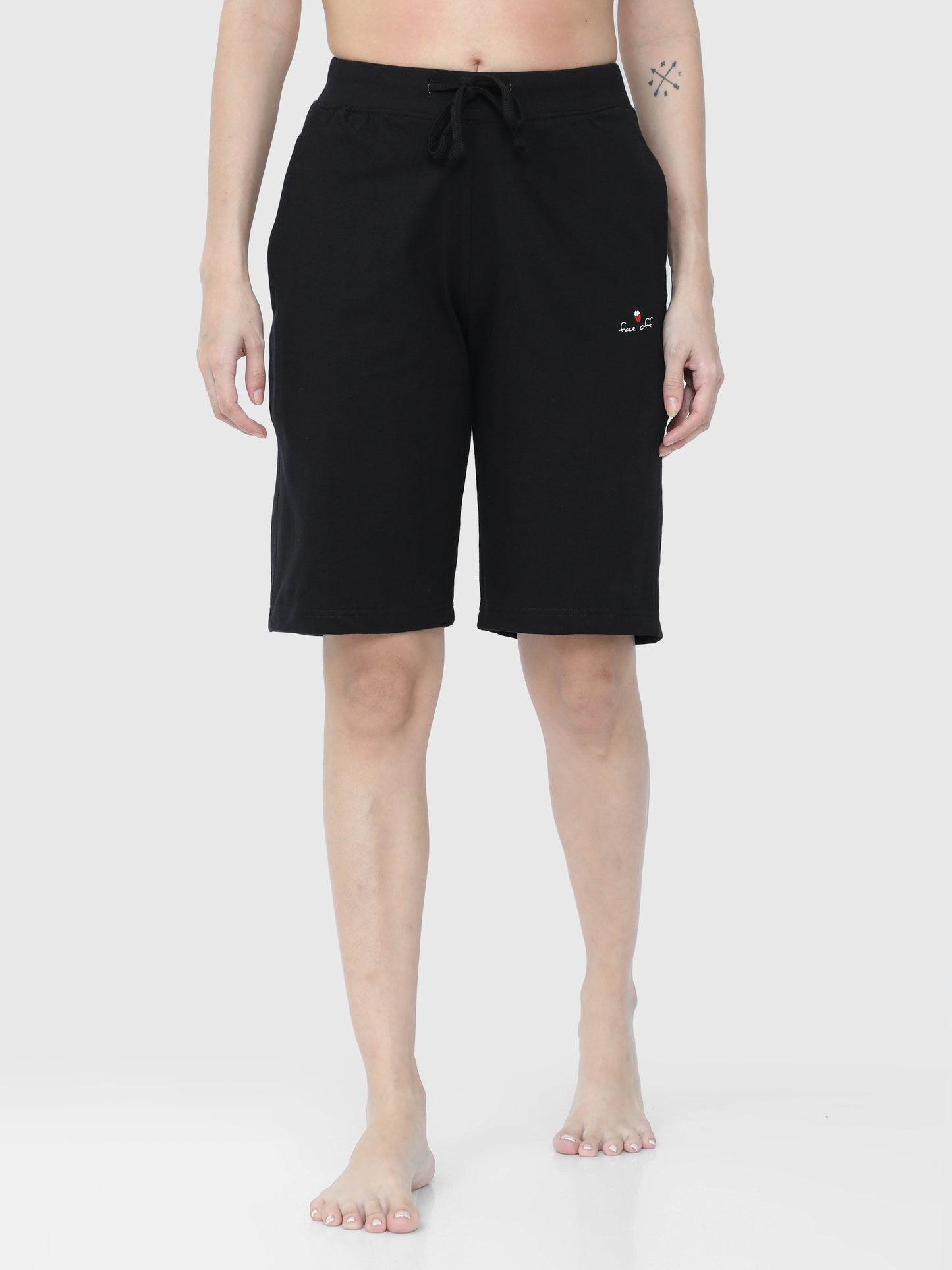 Obsidian Black Solid Shorts