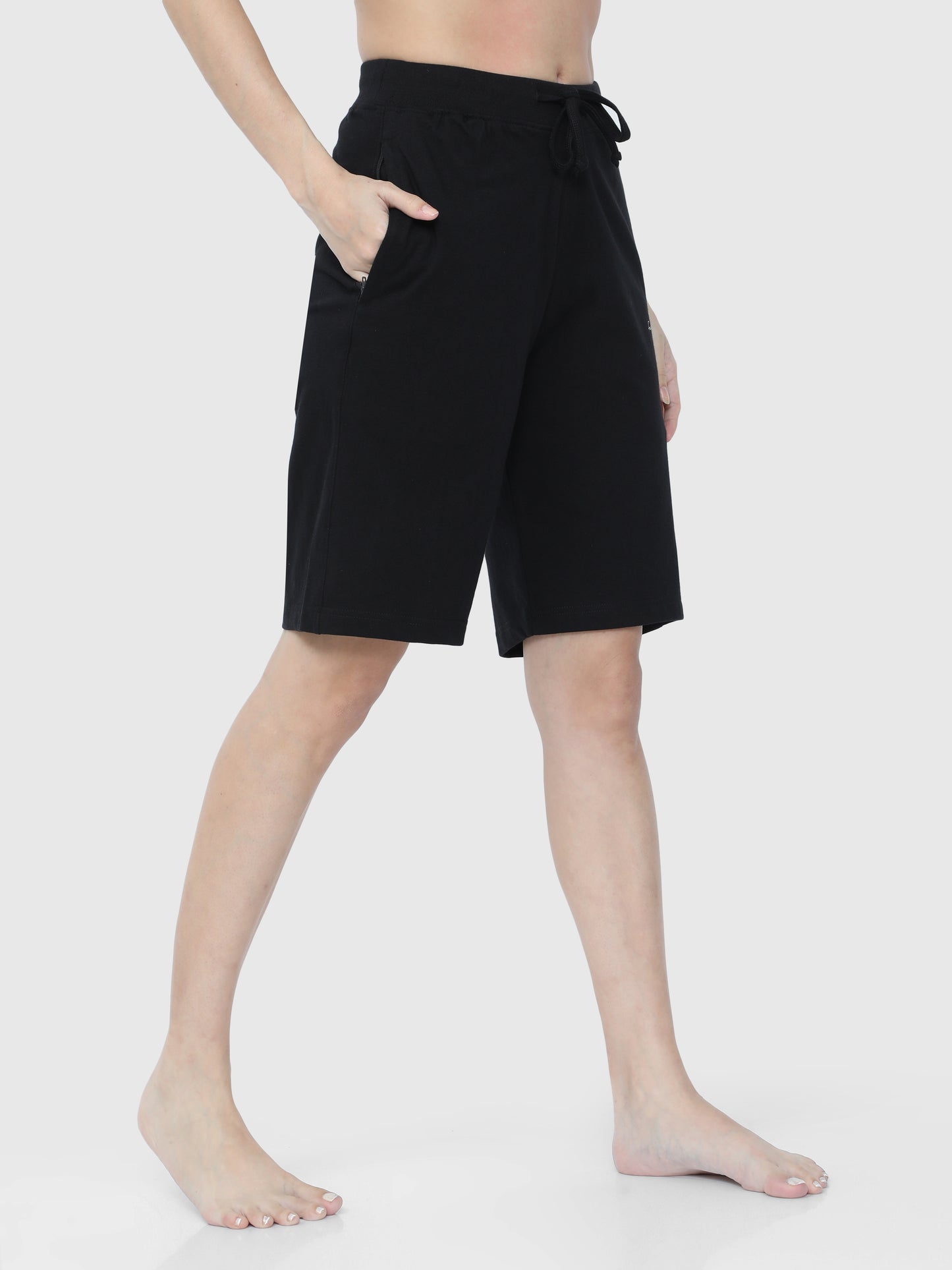 Obsidian Black Solid Shorts