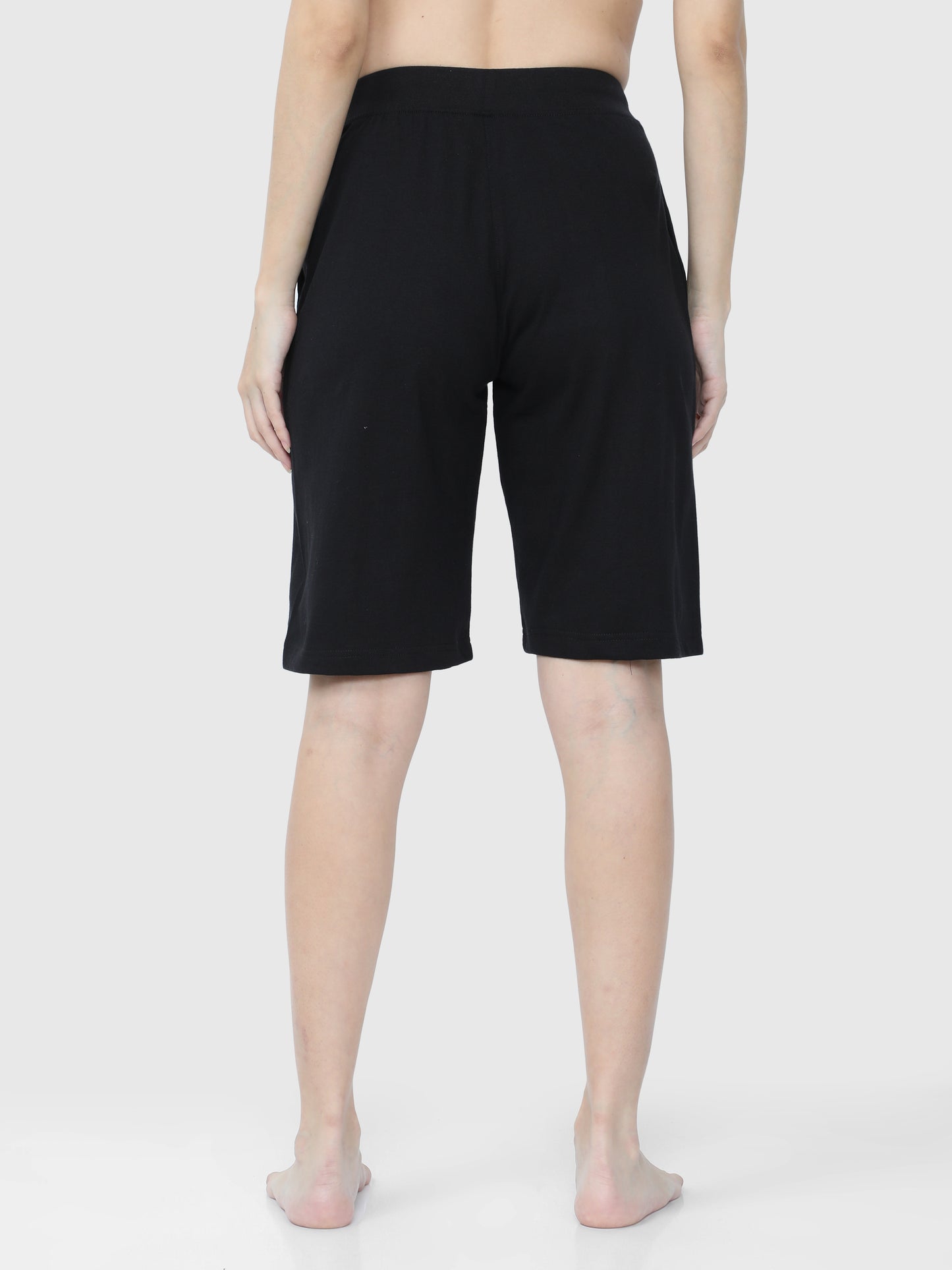 Obsidian Black Solid Shorts