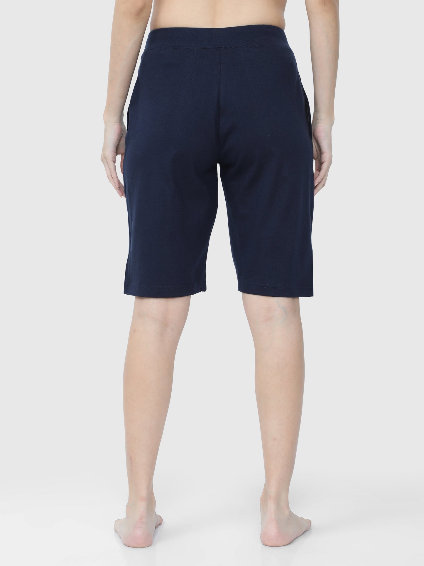 Royal Dark Blue Solid Shorts CWBD-17101