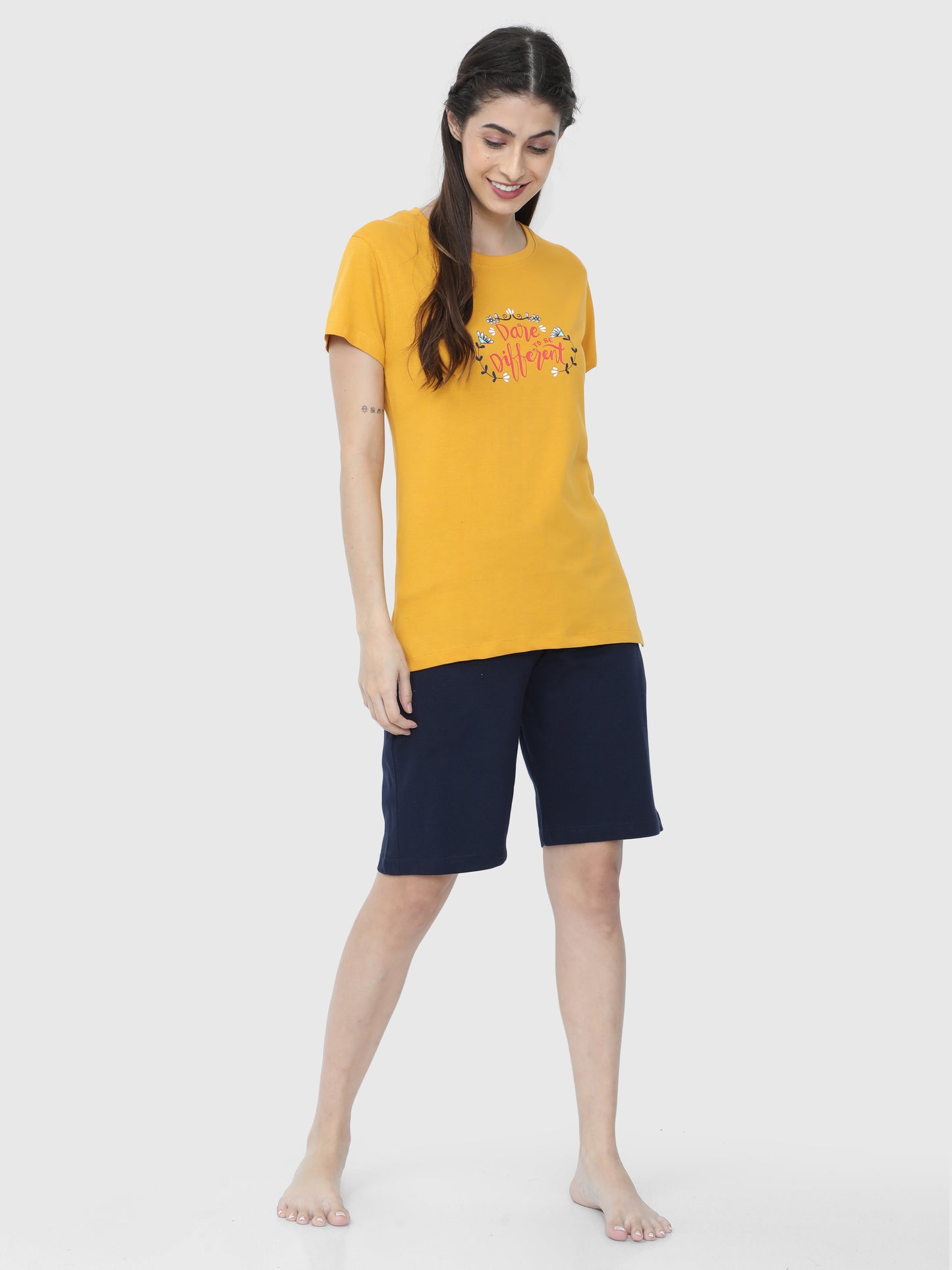 Royal Dark Blue Solid Shorts CWBD-17101