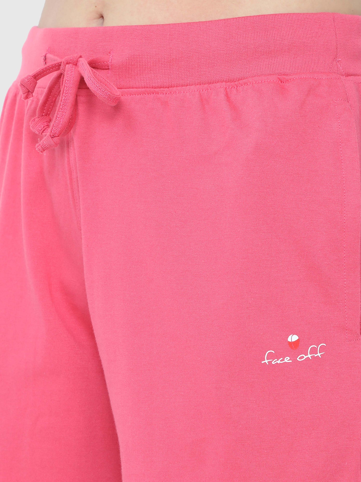 Punch Pink Solid Shorts CWBD-17101