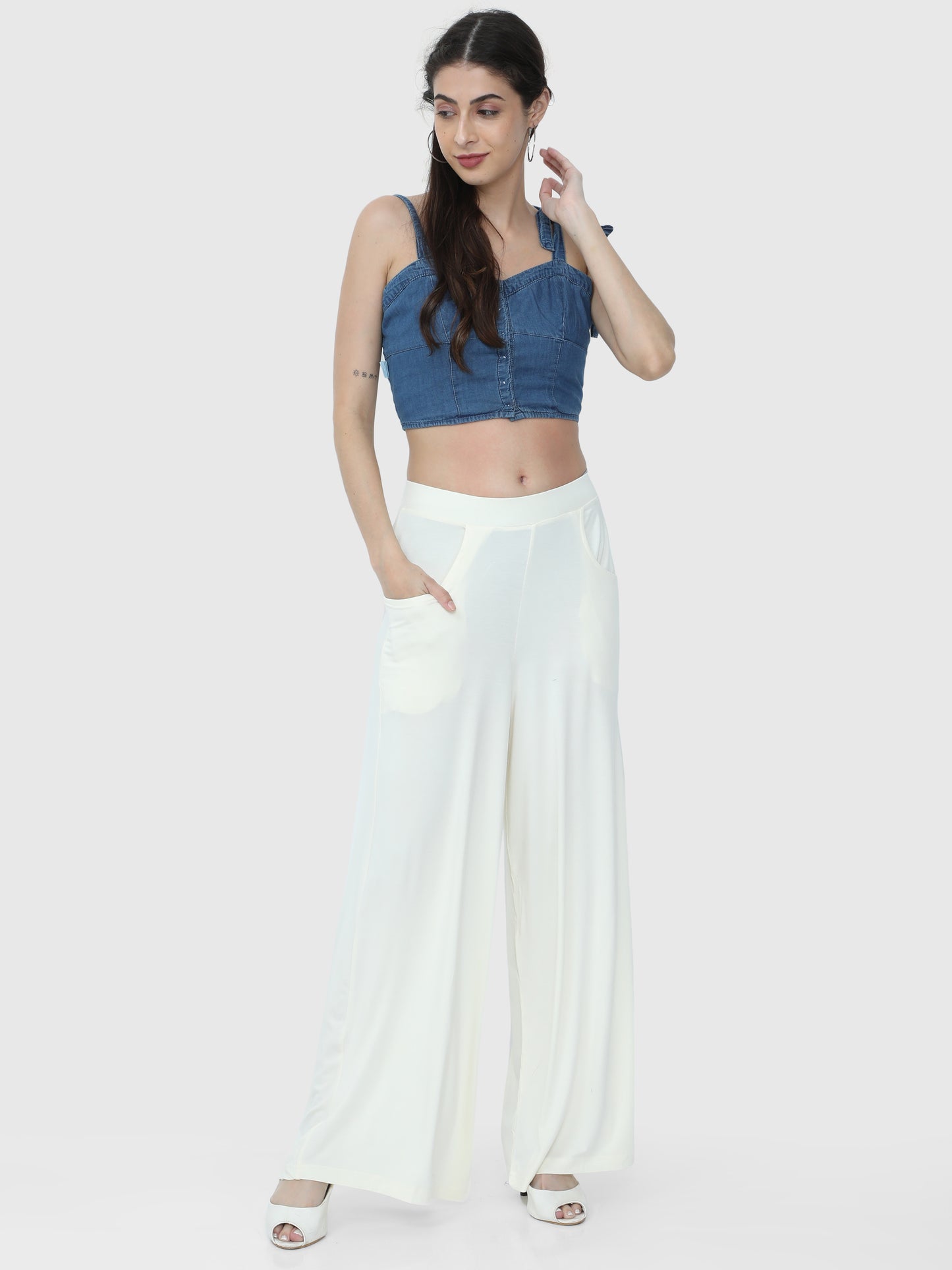 Vanila Solid Palazzo ANKLE-111