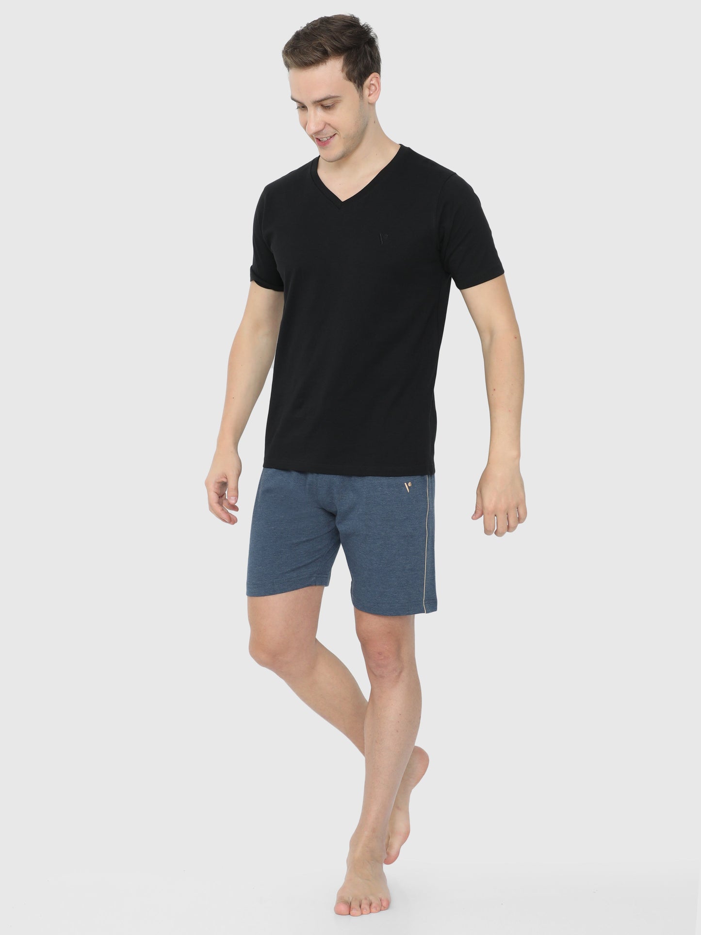 MEN'S NAVY PC SHORTS CMBD-4117