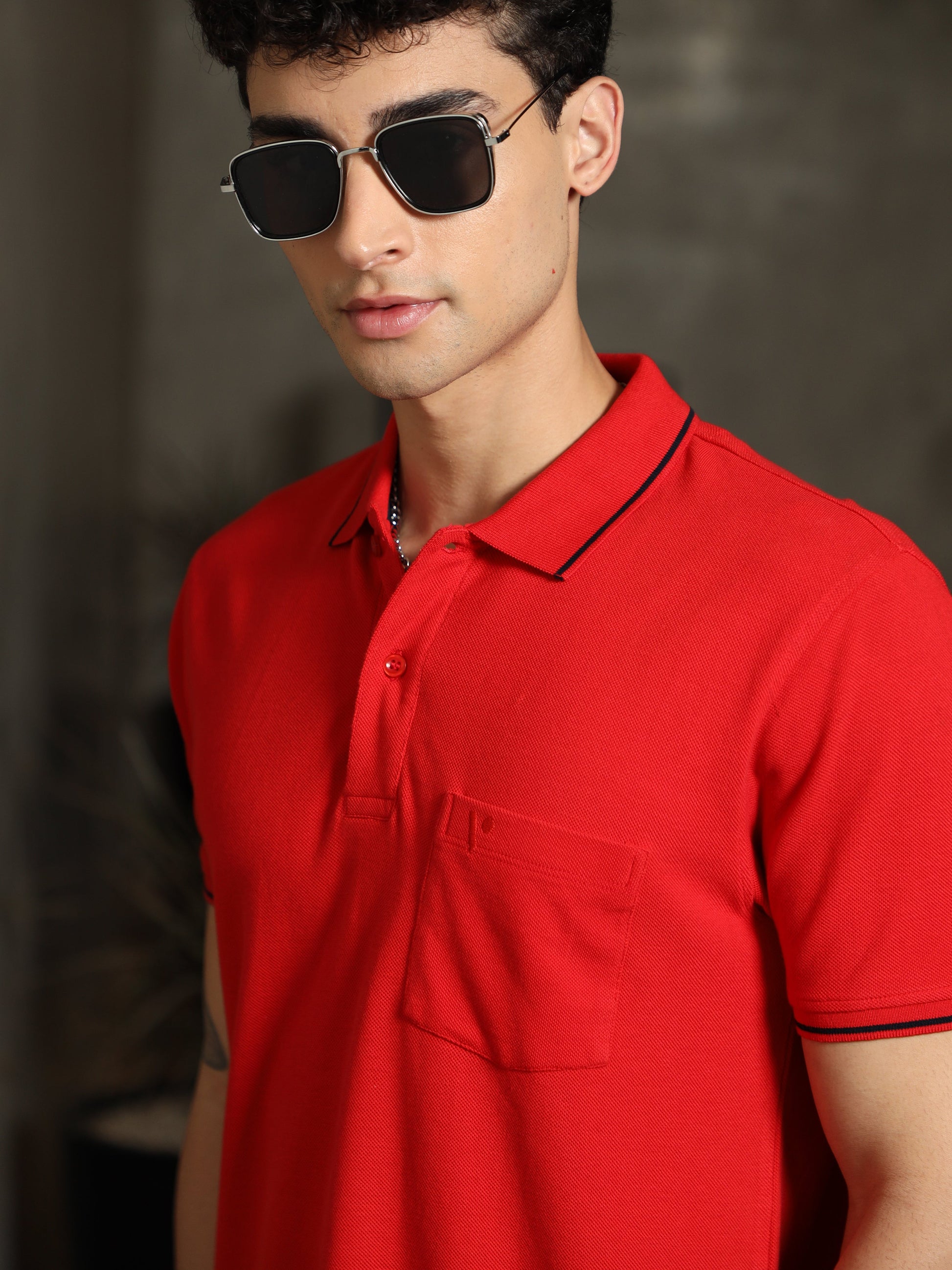 Buy Dark Red Half Sleeve Polo T Shirts for Men at Great Price