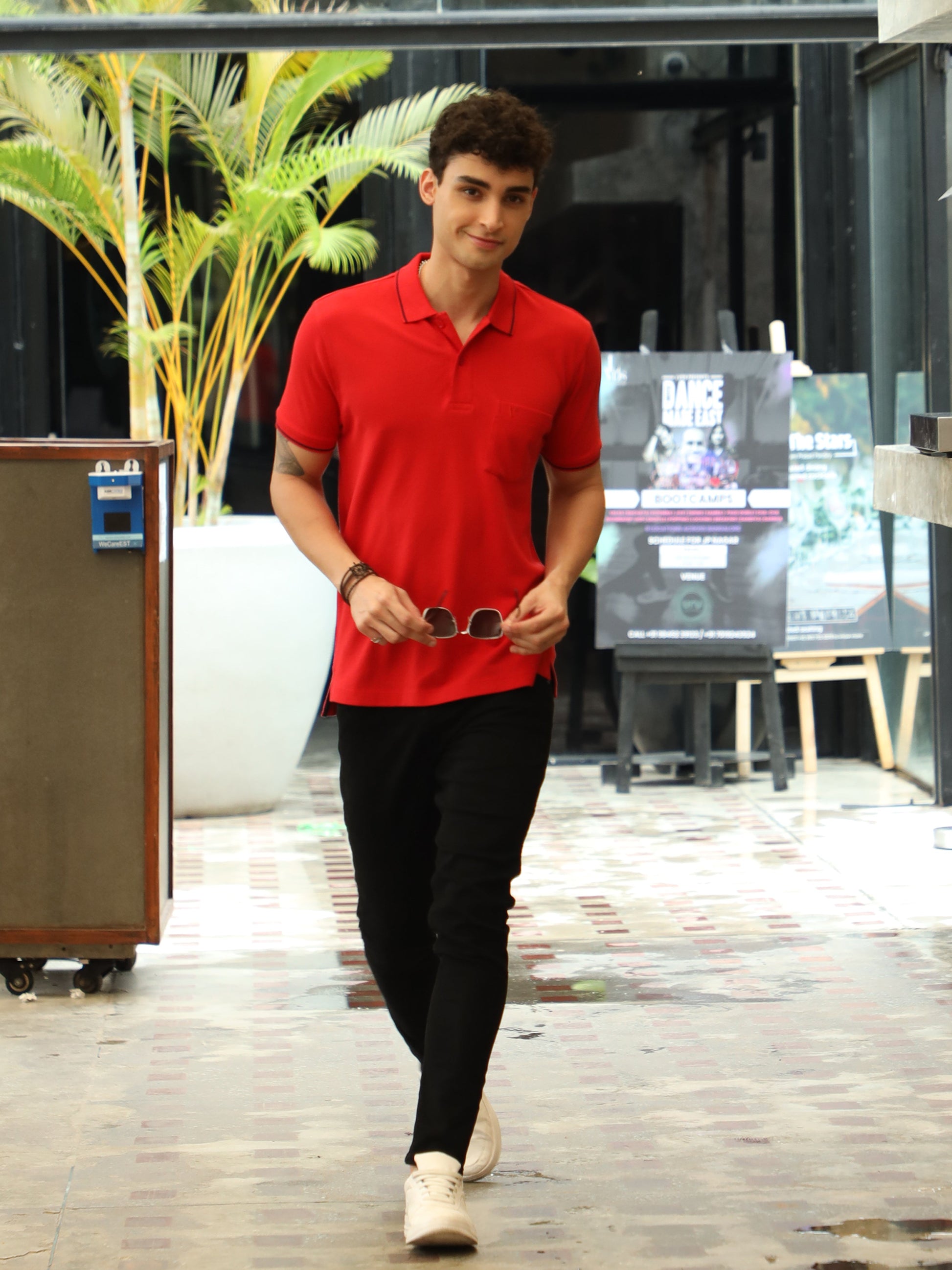 Polo Shirt Red T Shirt Style Men Polo Shirt Combination Red T