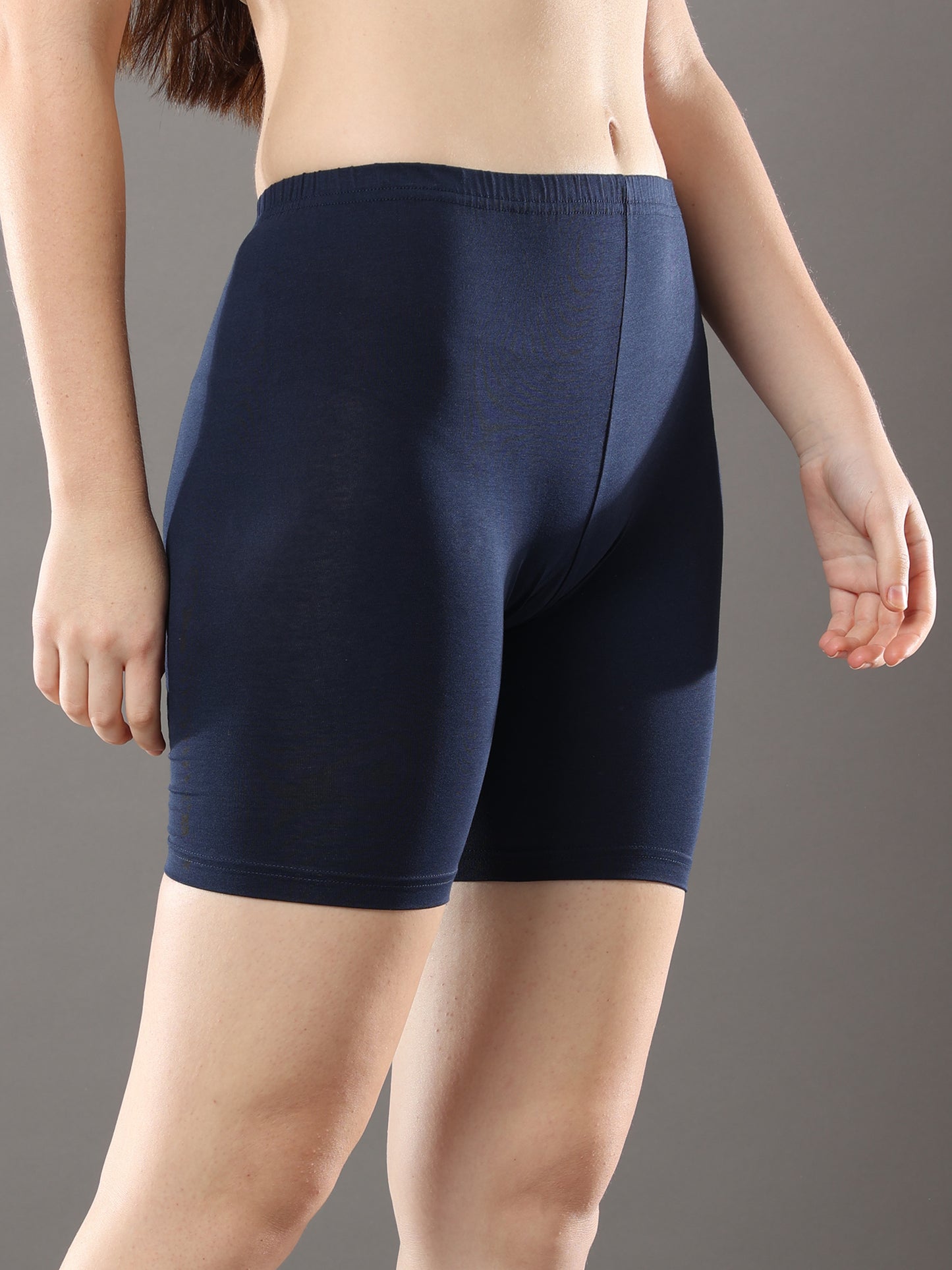 Navy Blue Womens Strech Shorts