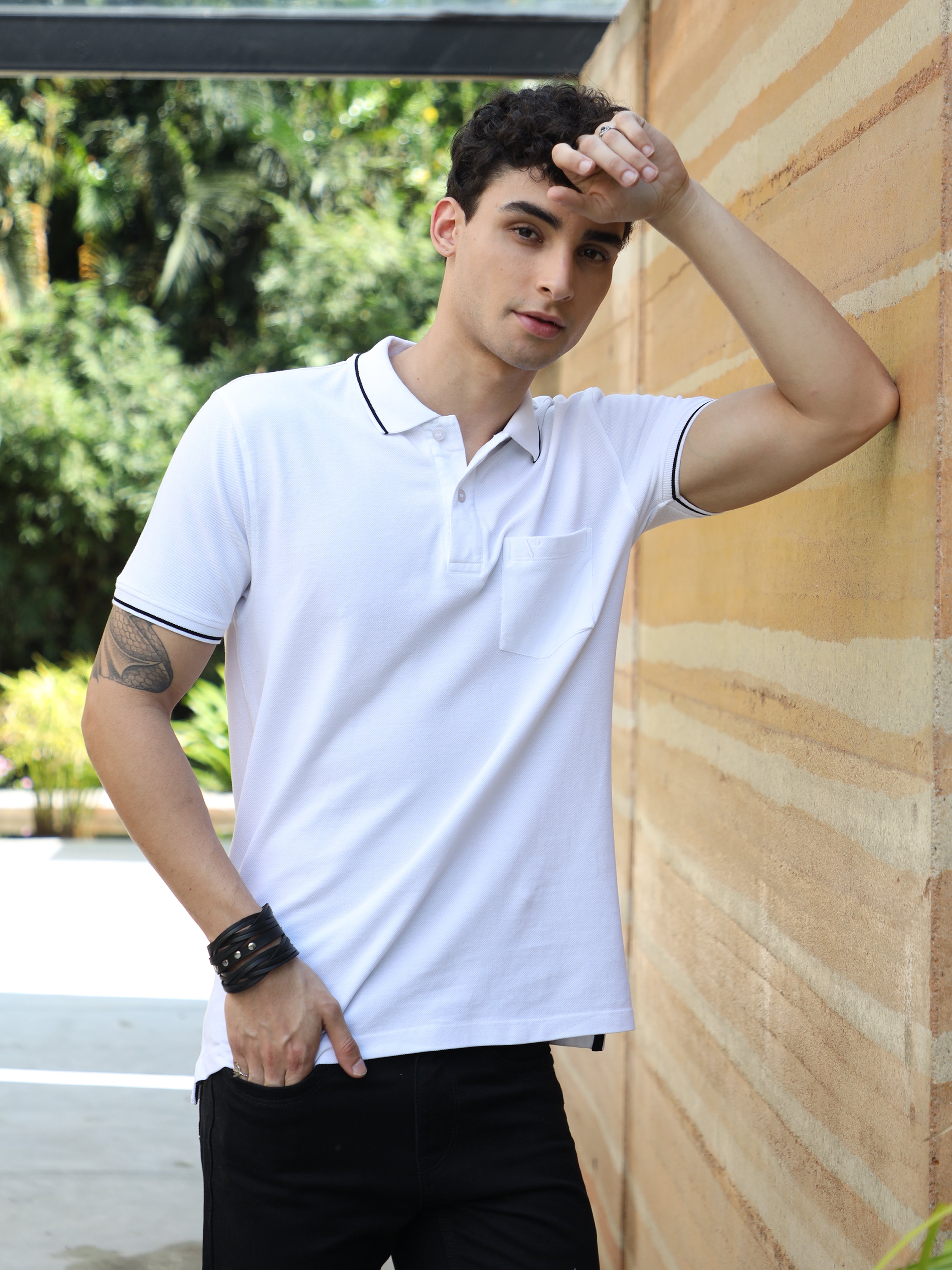 Buy Cool White Best Polo T Shirts at Great Price Online VILAN APPARELS