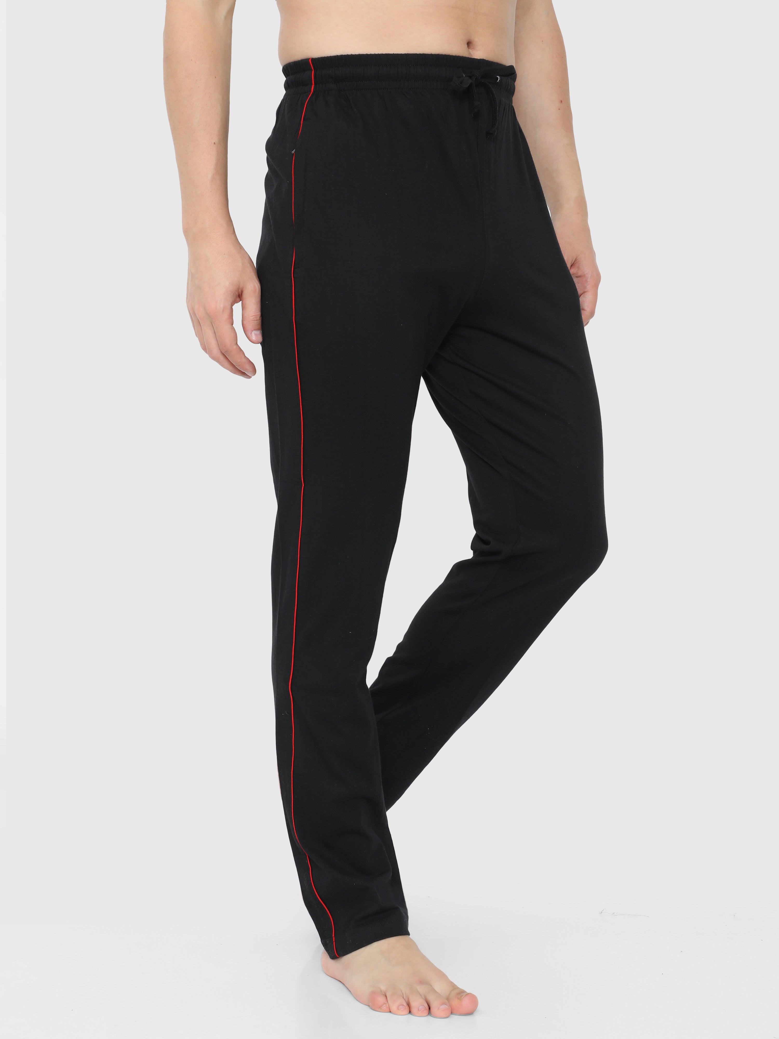 Tall Men's Poly Track Pant, Zip Bottom - BLACK and NAVY - FINAL SALE / –  ForTheFit.com