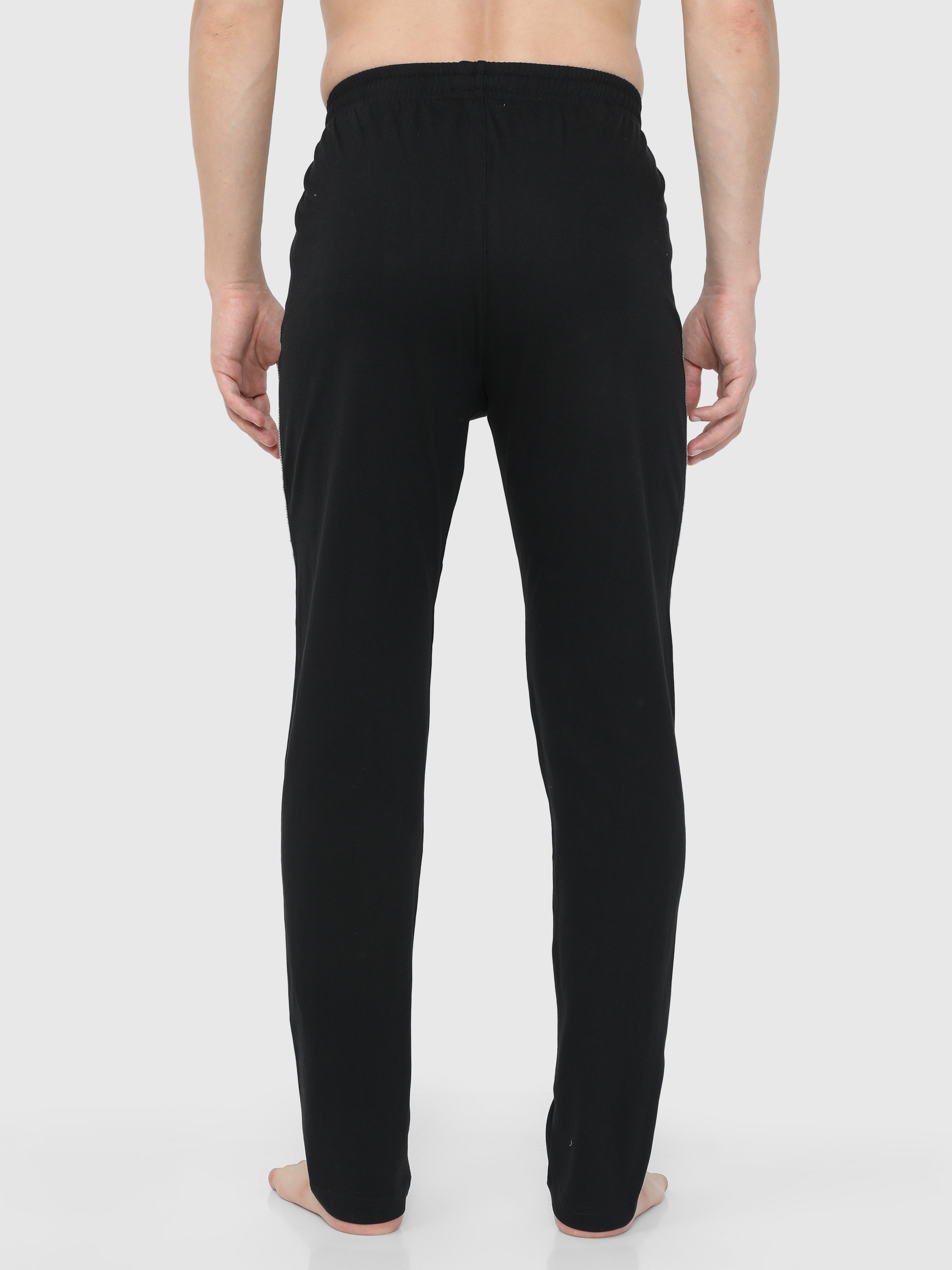 Black track best sale pants men