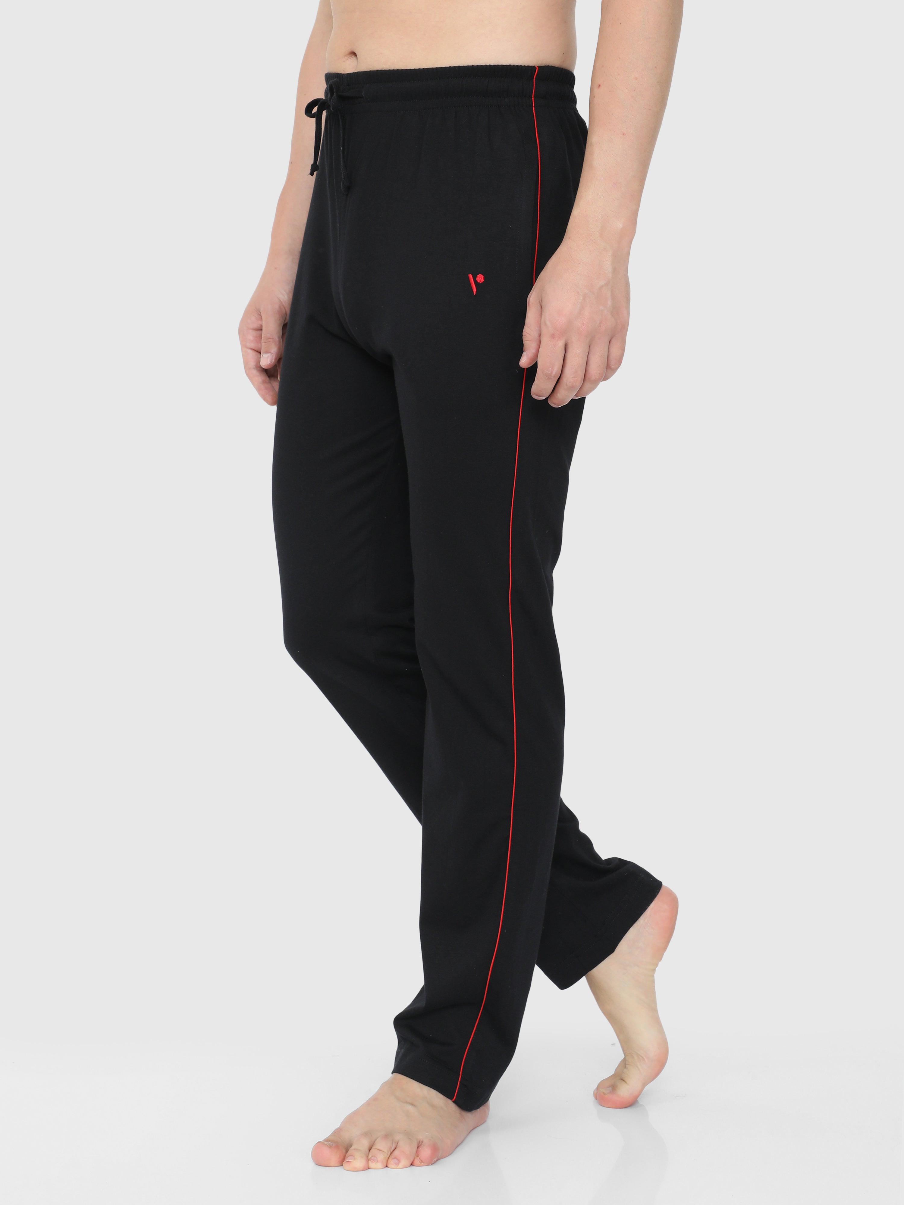 Men's Fleece Casual Sports Track Pants w Zip Pocket Striped Sweat Trousers  S-6XL | Rockmans