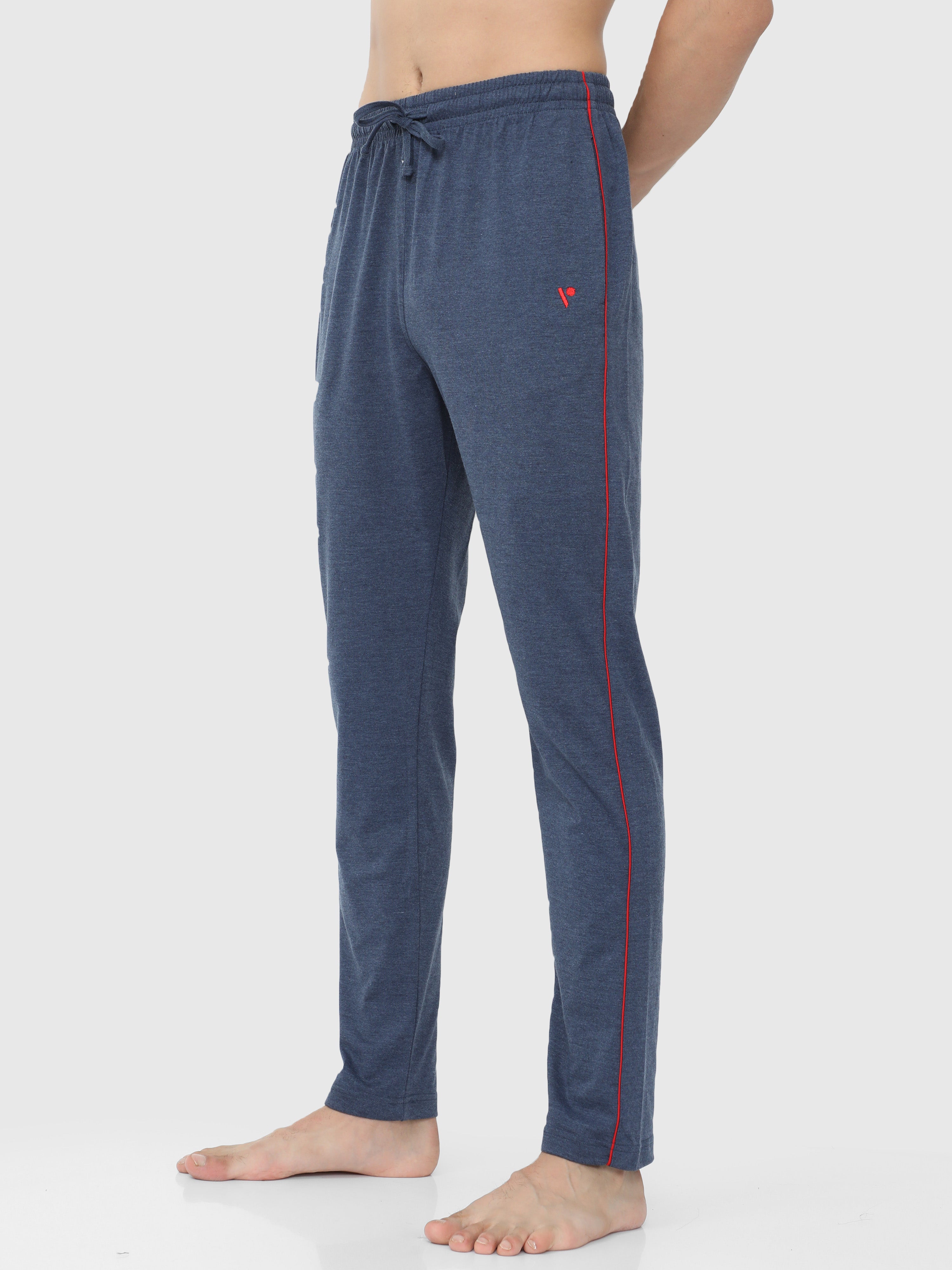 Buy Men Navy Solid Woven Trackpant From Fancode Shop.