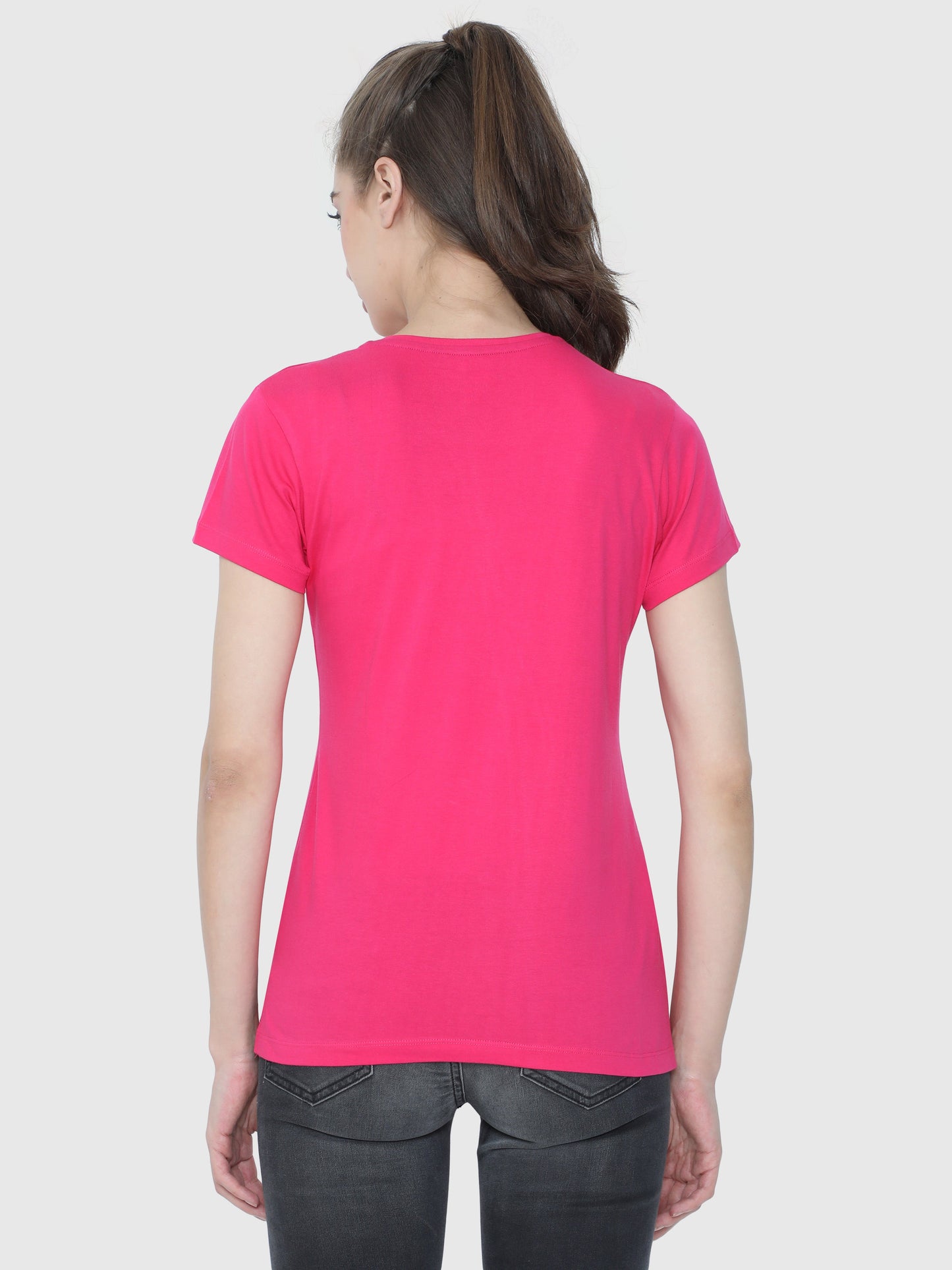 Garnet Red Printed T-Shirt CWTP-17011