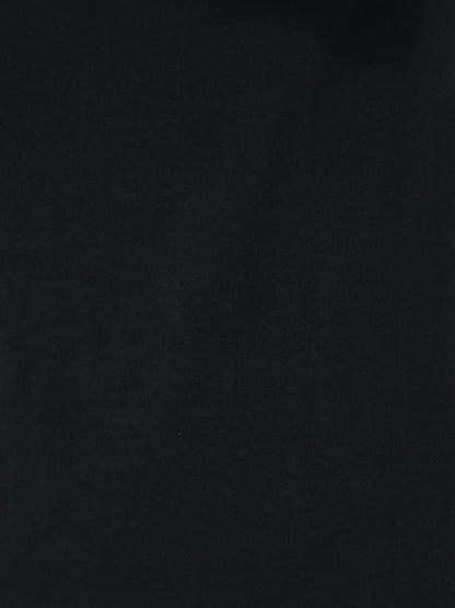 Rich Black Solid T-Shirt CWTP-17011