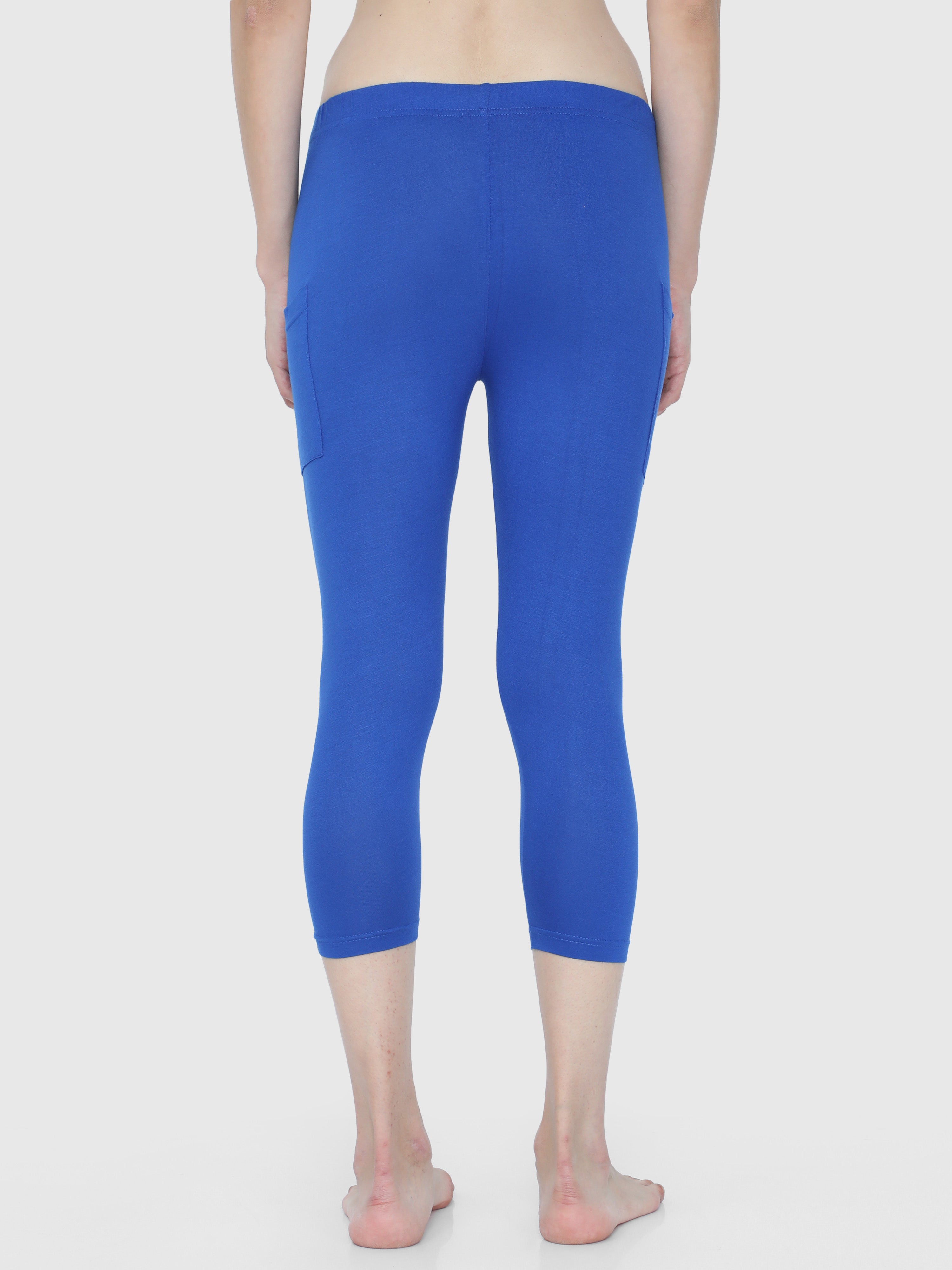 Buy online Blue Printed Cotton Capri from Capris & Leggings for Women by  Fashion Cult for ₹599 at 63% off | 2024 Limeroad.com