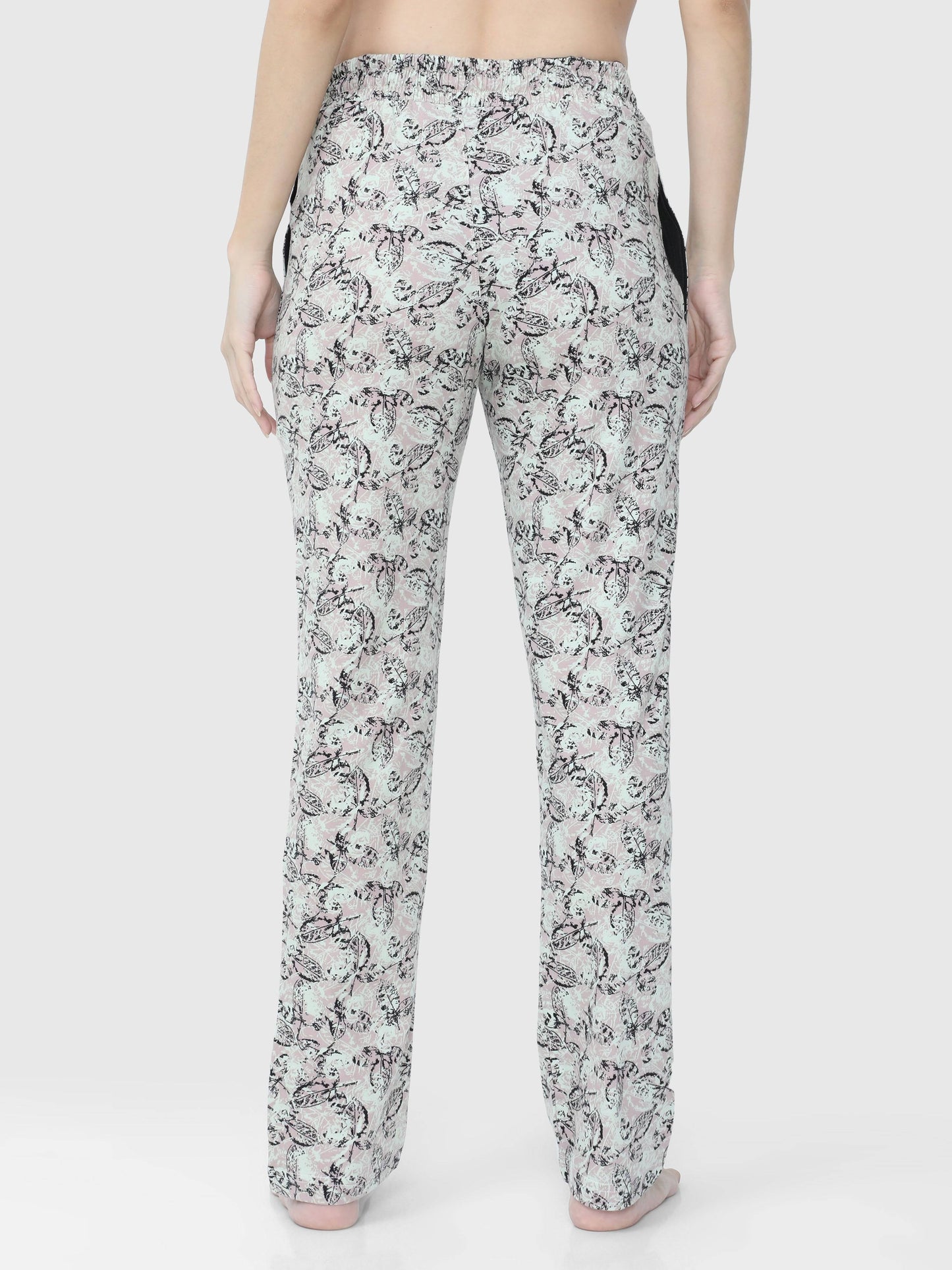 Cream Printed Pyjama