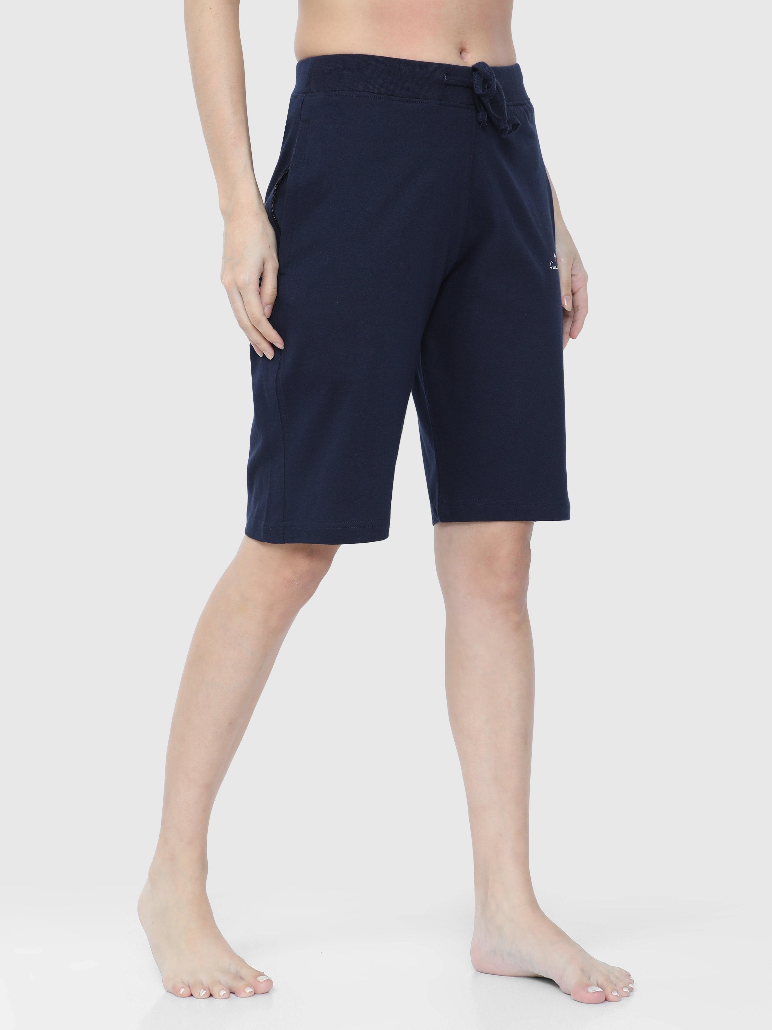 Dark blue store shorts outfit men