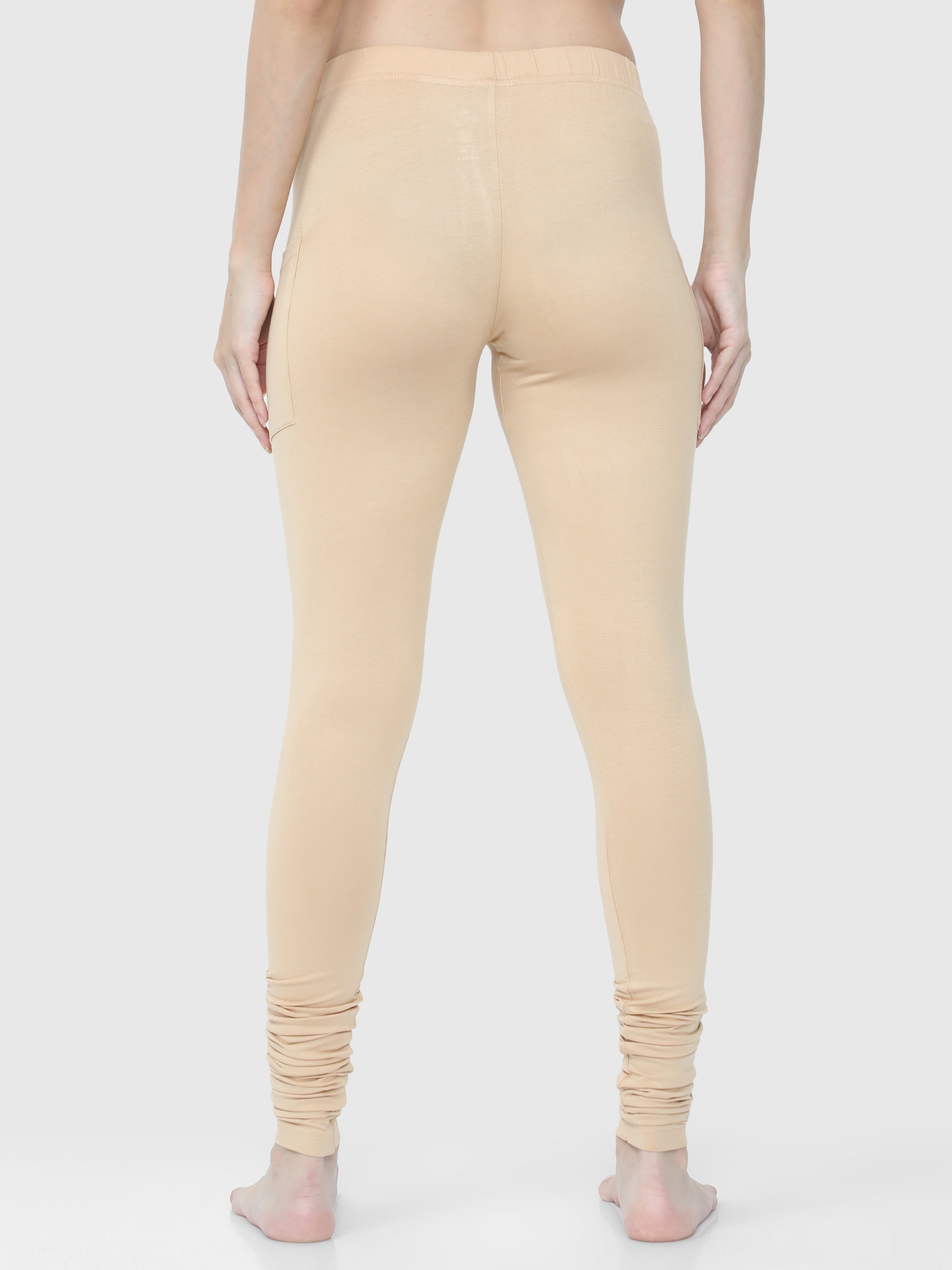 Buy Light Beige Cotton Office Wear Plain Leggins Online From Wholesale  Salwar.